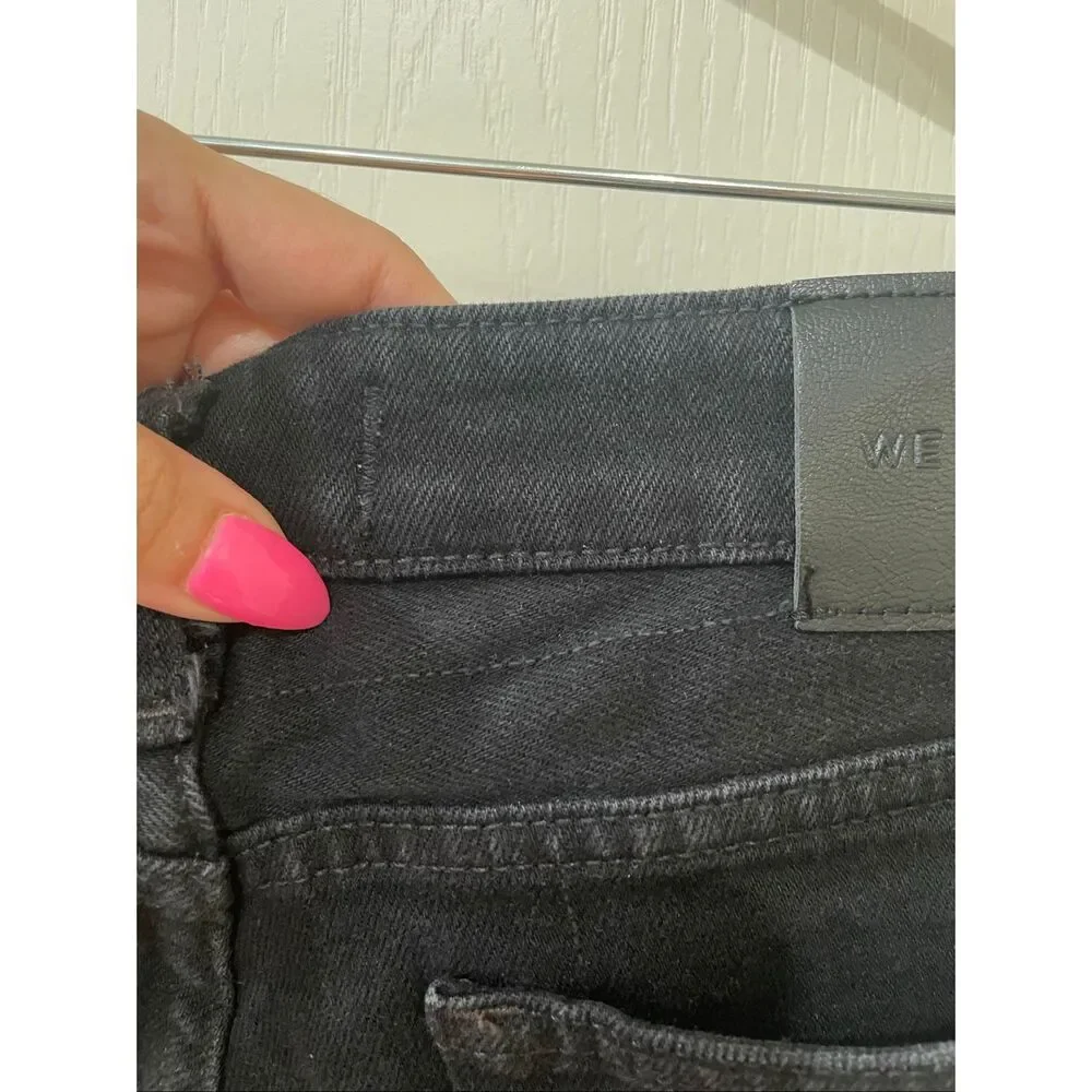Free People We The Free Emre Flare Jeans Bell Bottom Black Western Boho - Picture 7 of 8